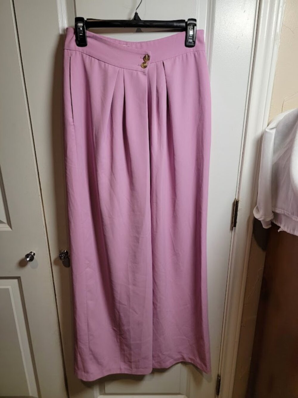 ASTR The Label Pink Pleated Wide Leg Pants Women’s Medium High Rise Trousers